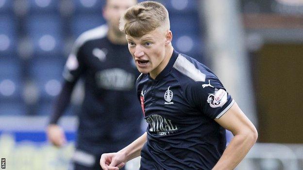 Cameron Blues in action for Falkirk