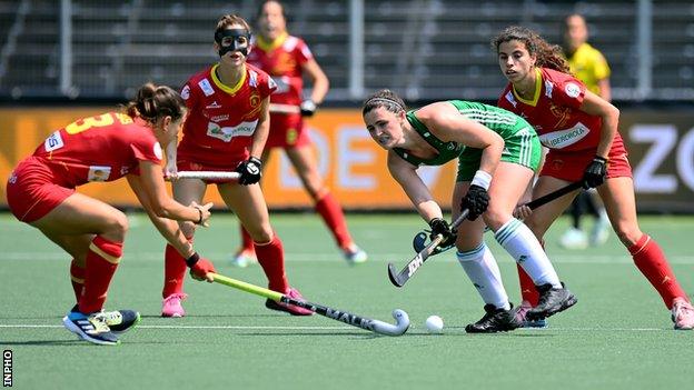 Roisin Upton netted Ireland's goal in Wednesday's game against Spain