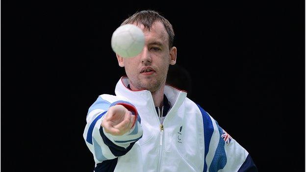 Boccia player Stephen McGuire