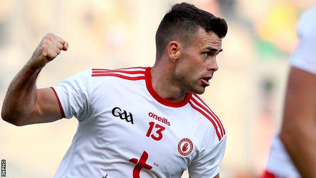 Darren McCurry celebrates after one of his four points against Kerry