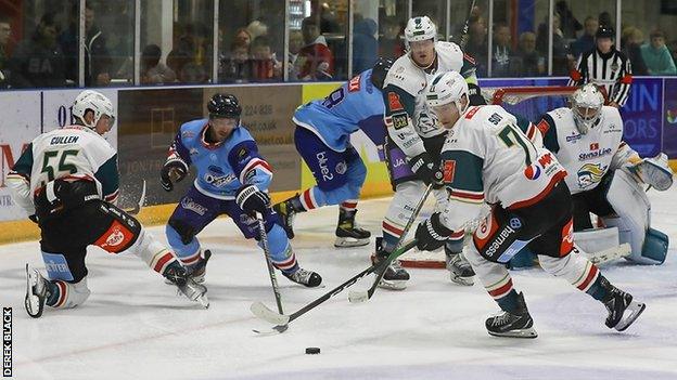 Belfast had defeated Dundee 5-4 after overtime at the SSE Arena on Saturday night