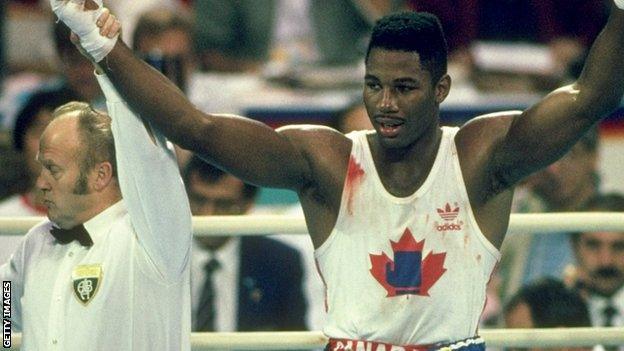 Lennox Lewis at the Seoul Olympics