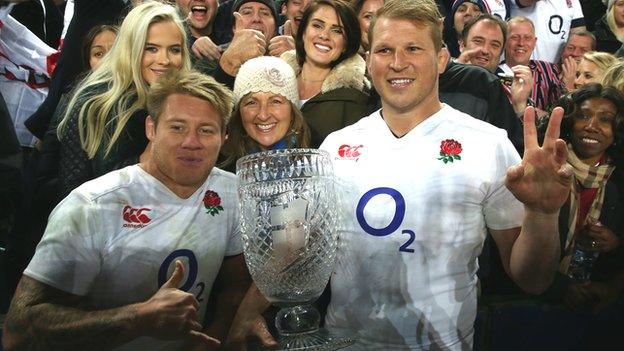 Teimana Harrison and Dylan Hartley