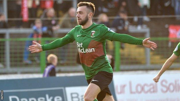 Glentoran forward Conor McMenamin could make his Northern Ireland debut at the age of 26