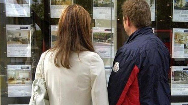 estate agent window