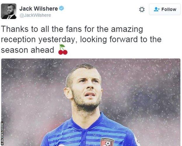 Jack Wilshere tweet