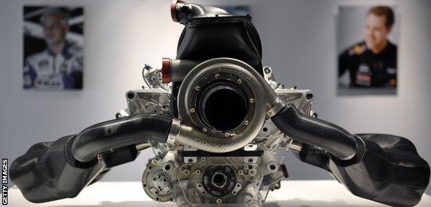 Renault F1 hybrid engine