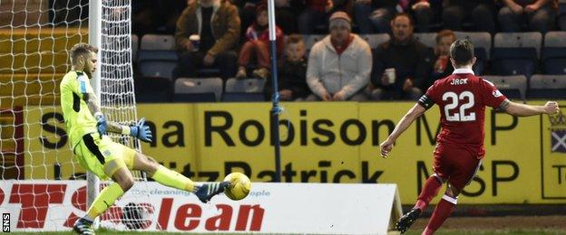 Aberdeen skipper Ryan Jack produced a fine finish to make it 5-0