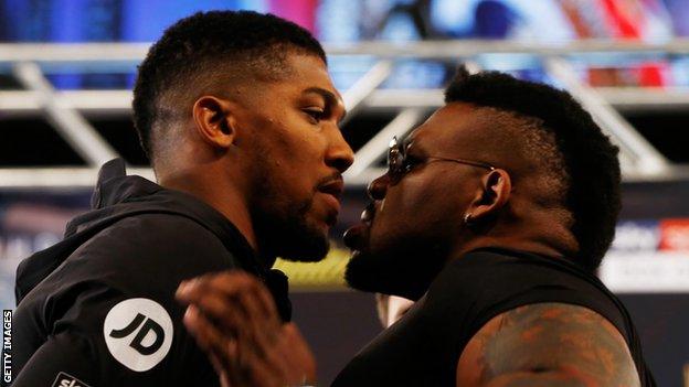 Jarrell Miller and Anthony Joshua