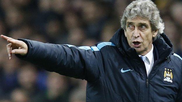 Manchester City manager Manuel Pellegrini