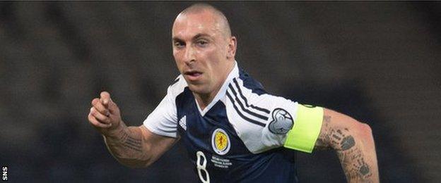 Scotland midfielder Scott Brown