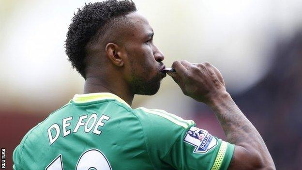 Sunderland striker Jermain Defoe