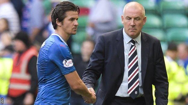 Joey Barton and Mark Warburton