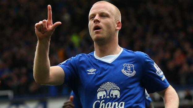 Everton forward Steven Naismith