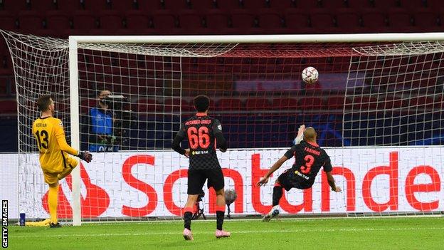 Fabinho makes goalline clearance