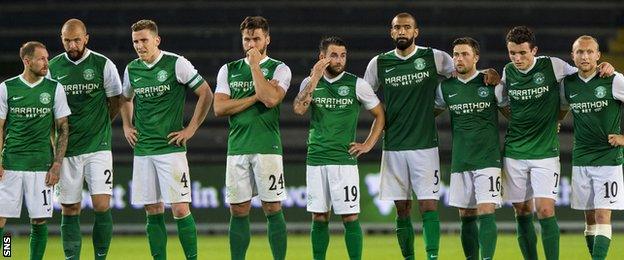 Hibernian players