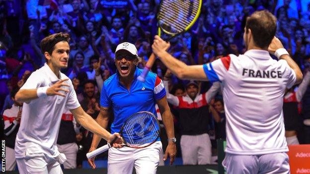 France celebrate victory over Belgium