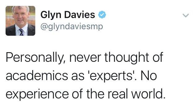 Glyn Davies's tweet