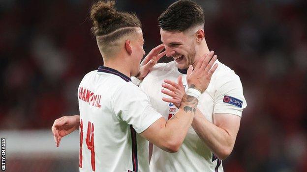 Kalvin Phillips and Declan Rice