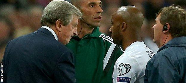 Roy Hodgson and Fabian Delph