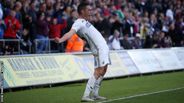 Swansea defender Connor Roberts