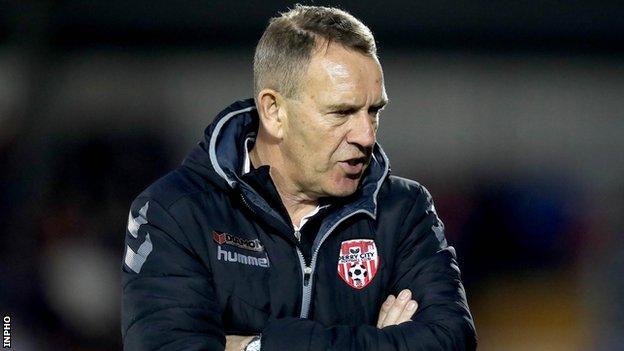 Derry City manager Kenny Shiels