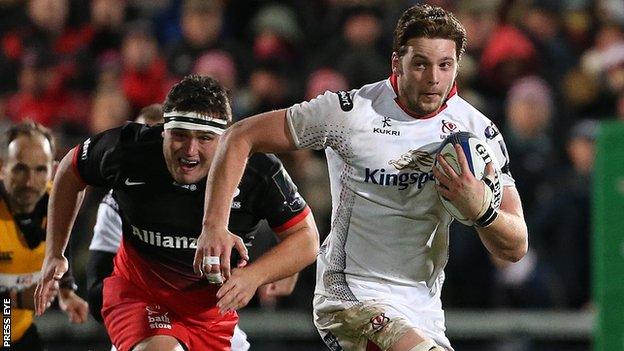 Ireland back row Iain Henderson could return for Ulster before the end of the season