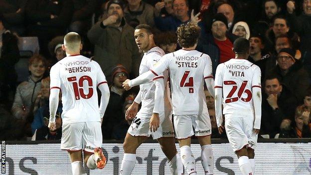 Carlton Morris equalised for Barnsley, before the Tykes conceded a penalty and lost 2-1 at Luton.