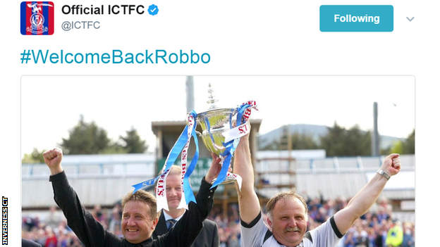 Inverness CT John Robertson tweet