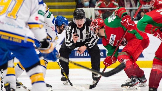 Devils in action against Fife Flyers