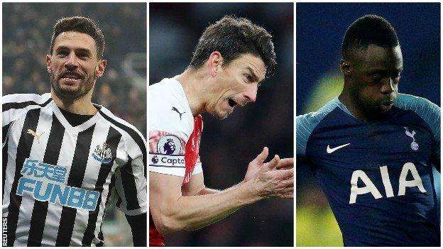 Fabian Schar, Laurent Koscielny, Davinson Sanchez