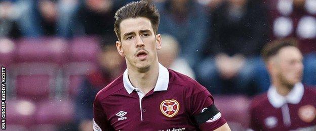 Hearts winger Jamie Walker