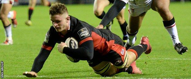 Edinburgh back-row Magnus Bradbury