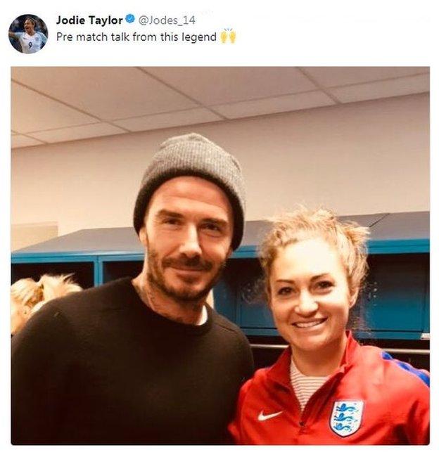 David Beckham, Jodie Taylor