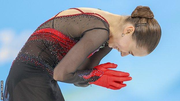 Russian skater Kamila Valieva at the Beijing Winter Olympics