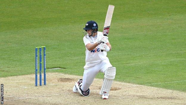 Joe Root bats for Yorkshire