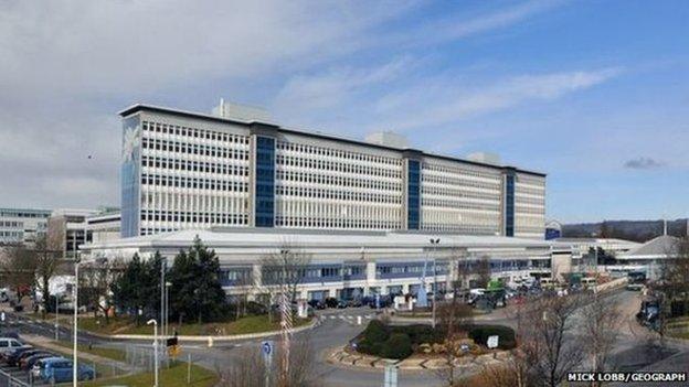 Llandough hospital in Penarth