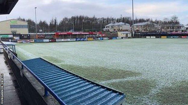 Stangmore Park passed a lunchtime inspection but the Dungannon v Crusaders tie was later postponed