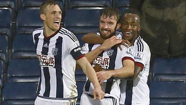 West Brom celebrate