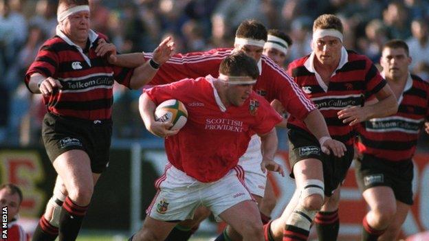 Tom Smith in action for the British & Irish Lions