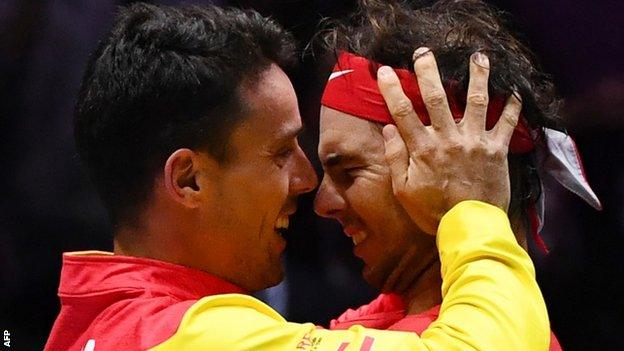 Rafael Nadal and Roberto Bautista Agut