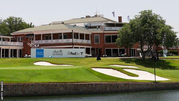 The 18th green at Colonial