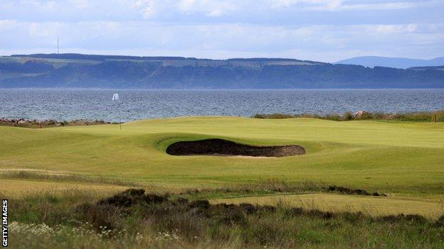 A general view of Nairn golf course in Scotland