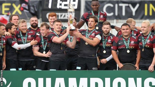 Saracens win the Championship