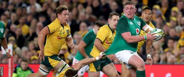 Prop Tadhg Furlong was a threat in the loose for Ireland