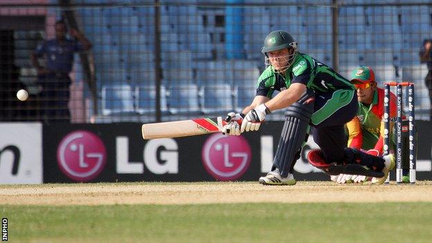 Gary Wilson steered Ireland to victory in the first of three T20 games against PNG