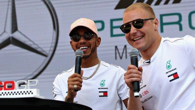 Lewis Hamilton and Valtteri Bottas