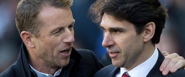 Aitor Karanka (right) and Gary Rowett