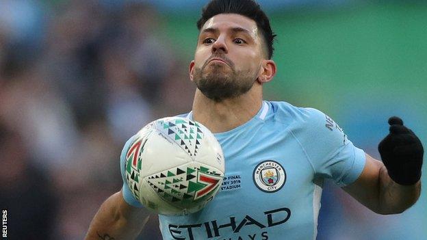 Manchester City's Sergio Aguero