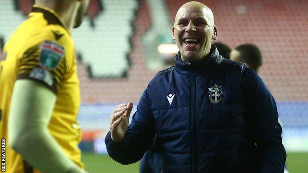 Sutton United manager Matt Gray